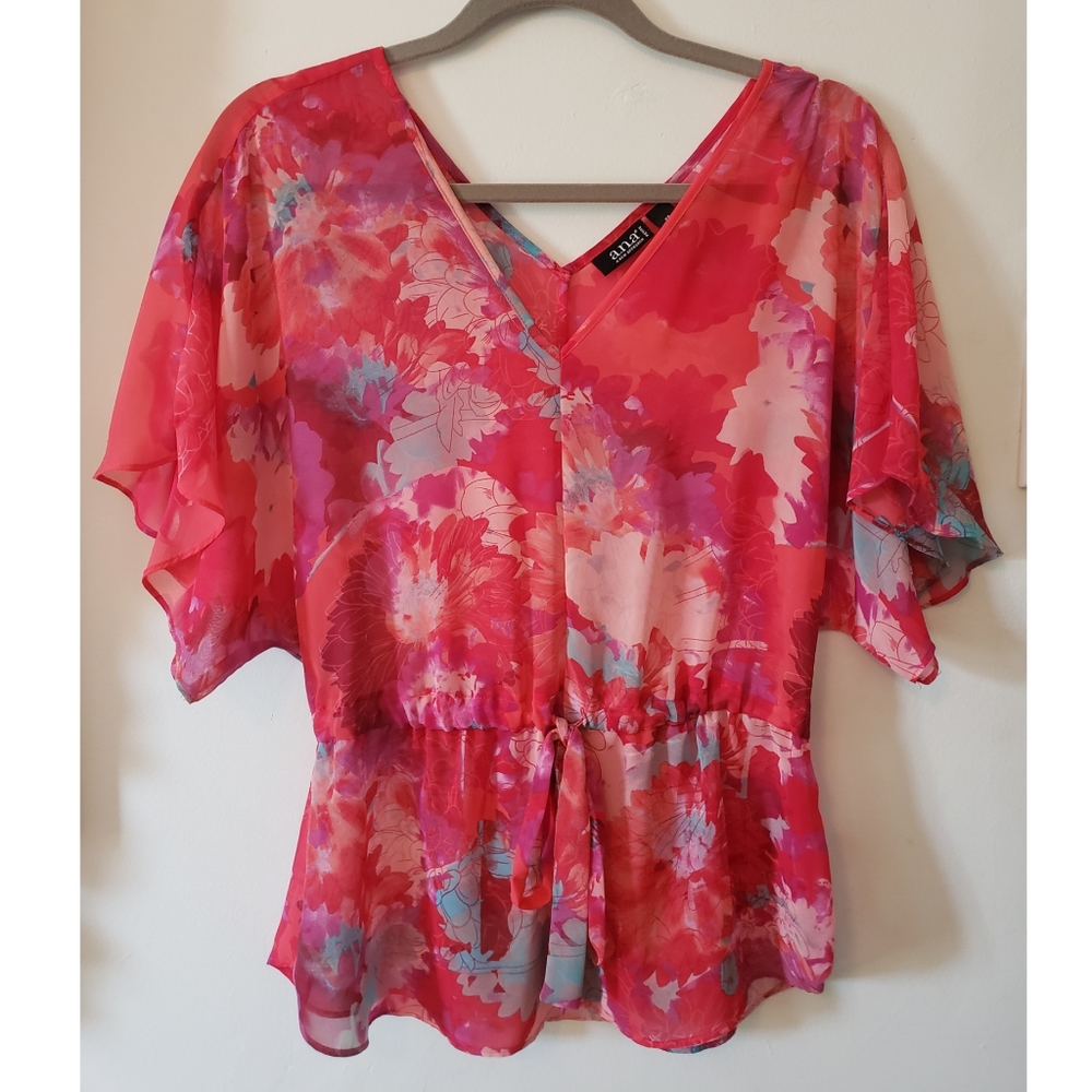 💕Pink Beautiful Tie Waist Blouse